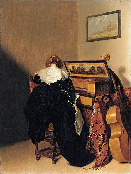 Pieter Codde Lady Seated at Virginals